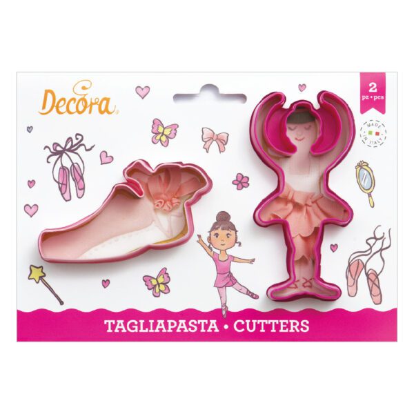 Set 2 Tagliapasta Ballerina e Scarpetta Danza