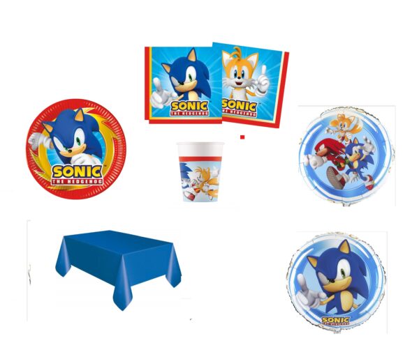kit 24 Ospiti coordinato tavola Sonic con  tovaglia