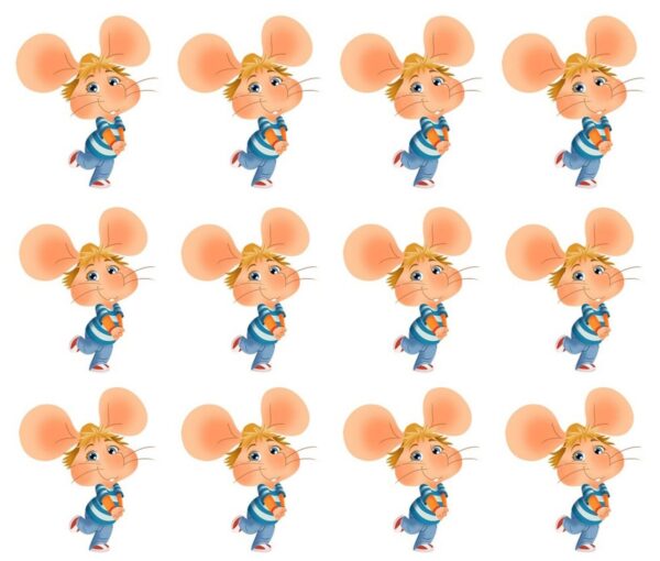 12 IMPONTE PER BISCOTTI CUPCAKES SU OSTIA  TOPO GIGIO