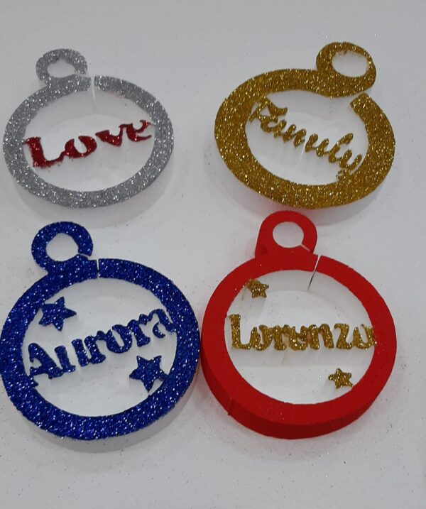 PALLINA DI NATALE PERSONALIZZATA IN POLISTIROLO - immagine 2