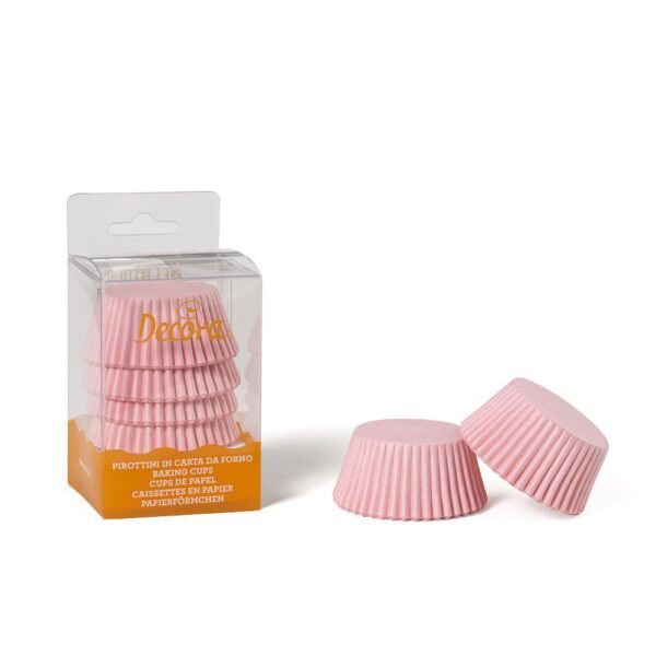 75 PIROTTINI PER MUFFIN ROSA