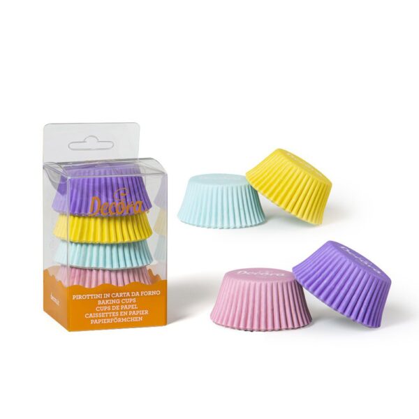 75 PIROTTINI PER MUFFIN COLORI ASSORTITI