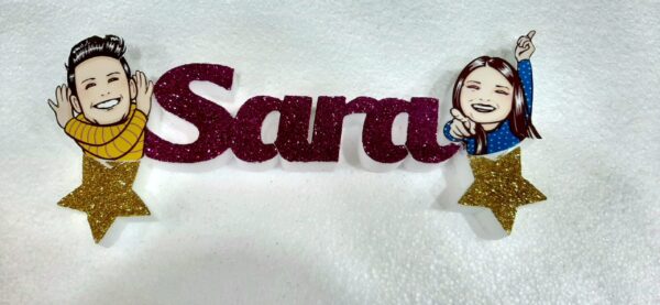 CAKE TOPPER ME CONTRO TE LUI E SOFI' PERSONALIZZABILE