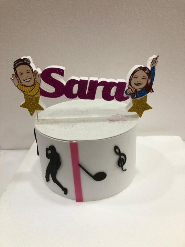 CAKE TOPPER ME CONTRO TE LUI E SOFI' PERSONALIZZABILE - immagine 3