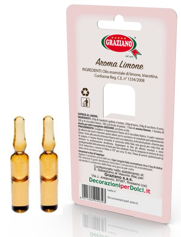 AROMA LIMONE 2 PEZZI SENZA GLUTINE - immagine 2