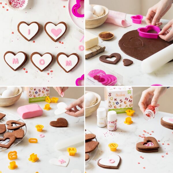 SET 4 TAGLIAPASTA CUORE - immagine 2