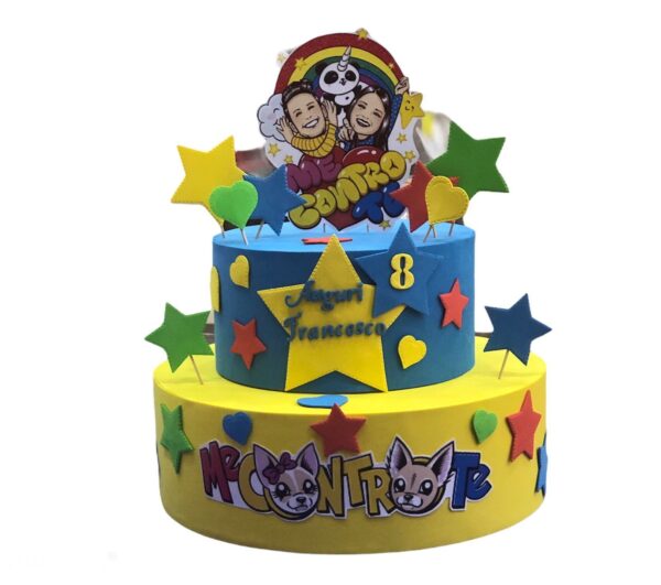 TORTA SCENOGRAFICA ME CONTRO TE LUI' E SOFI' A 2 PIANI - immagine 3
