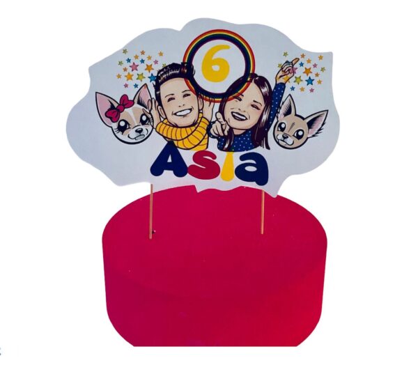 CAKE TOPPER ME CONTRO TE PERSONALIZZABILE