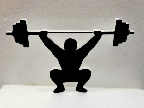 CAKE TOPPER SILHOUETTE UOMO/DONNA IN POLISTIROLO GLITTERATO MODELLO A SCELTA - immagine 2