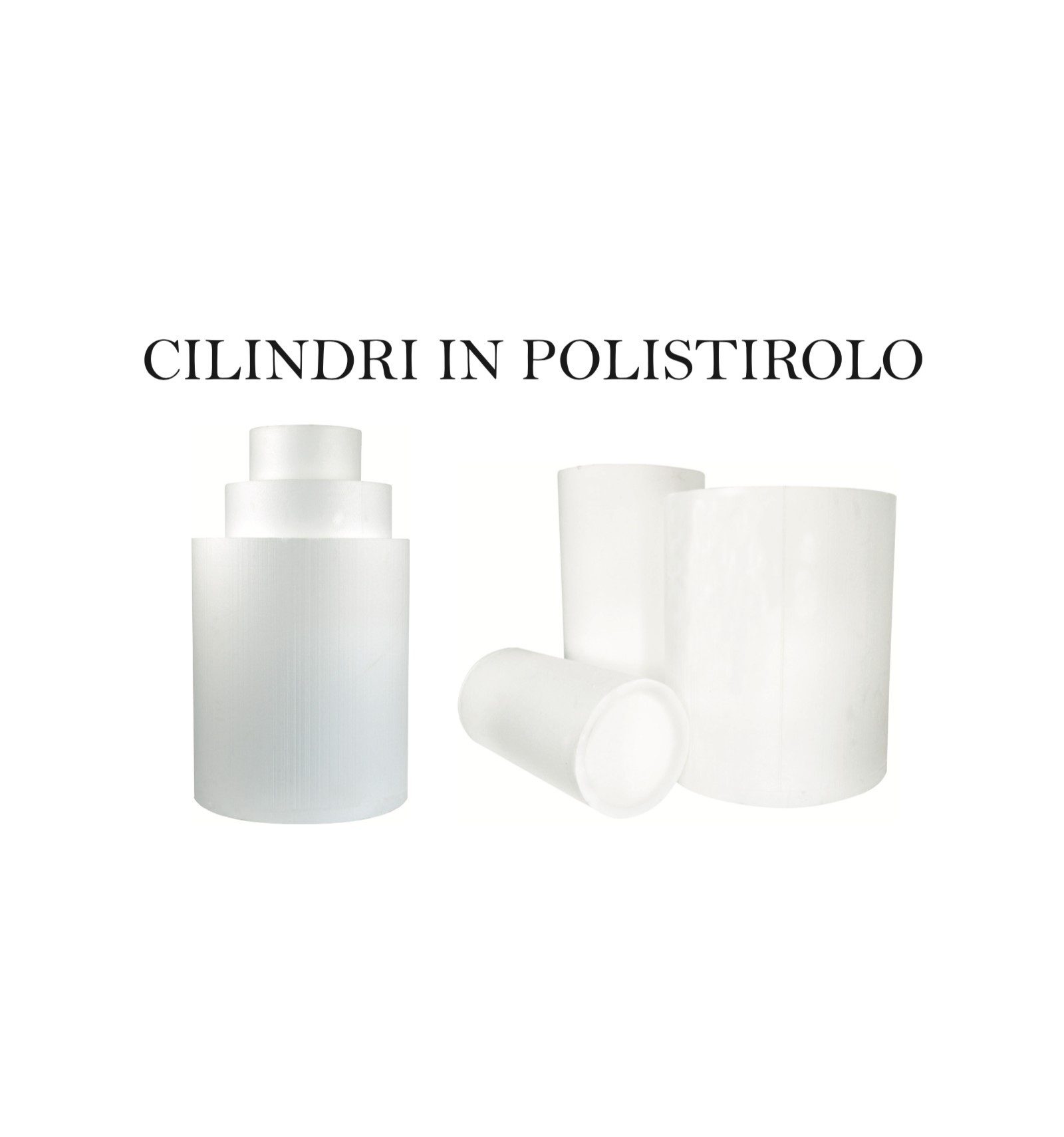 Kit 3 cilindri impilabili per decorazioni