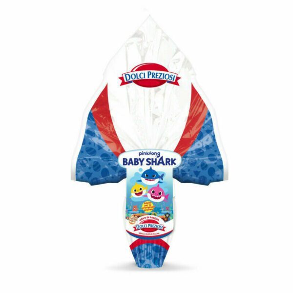 DOLCI PREZIOSI UOVO DI PASQUA BABY SHARK GR. 150 UOVA CIOCCOLATO LATTE