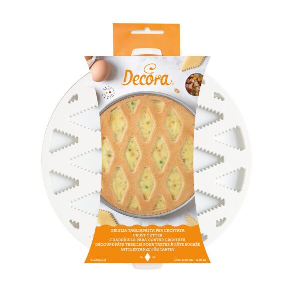 GRIGLIA TAGLIAPASTA PER PASTIERA 30 CM PER CROSTATE DECORA - immagine 2
