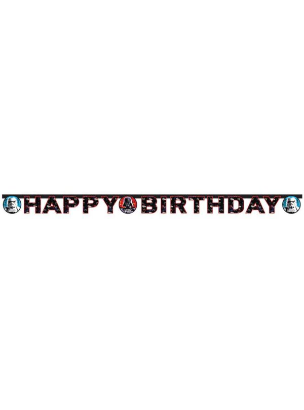 Festone Ghirlanda Happy Birthday Star Wars