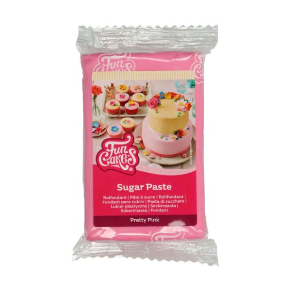 PASTA DI ZUCCHERO PRETTY PINK 250Gr FUNCAKES