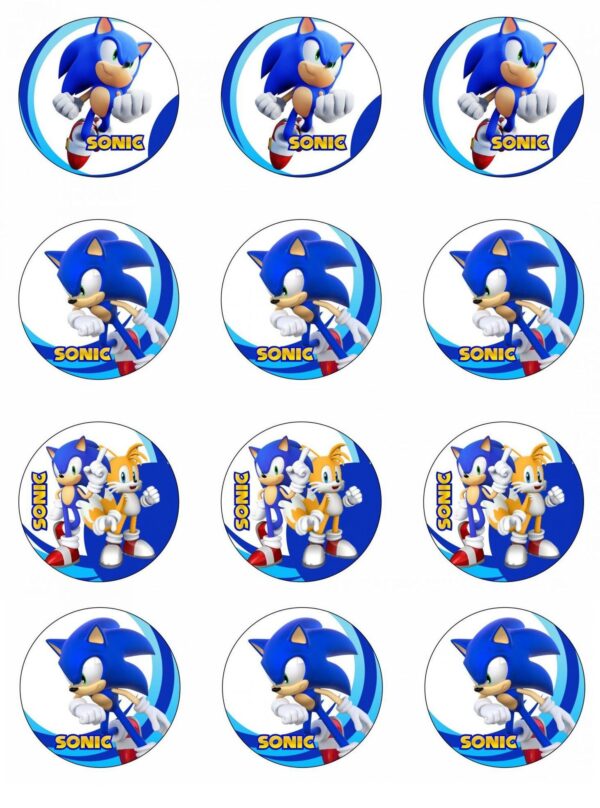 CIALDA SU OSTIA SONIC 12 IMPRONTE PER BISCOTTI CUPCAKES