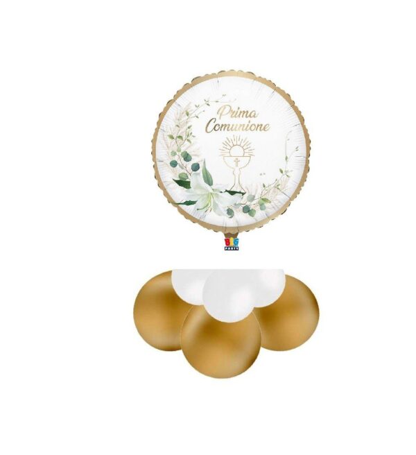 New Centrotavola Prima Comunione Oro/Bianco