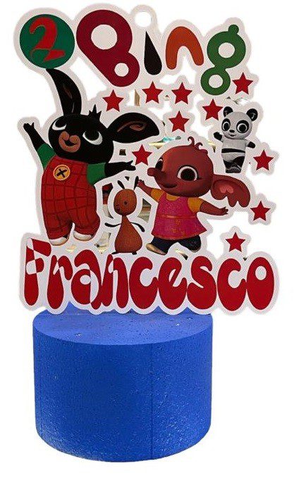 CAKE TOPPER BING PERSONALIZZABILE