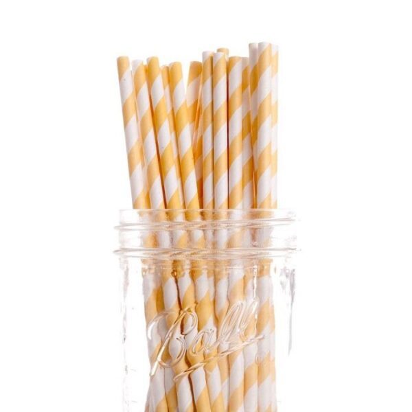 20 STECCHE YELLOW GIALLO PER LOLLIPOP CM 15