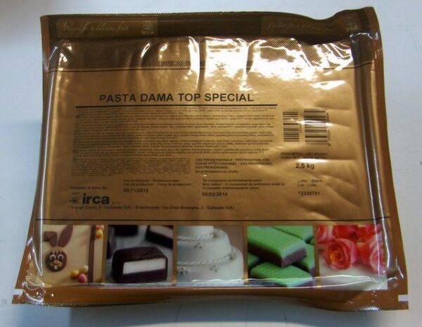PASTA DI ZUCCHERO DAMA TOP 2,5 KG IRCA
