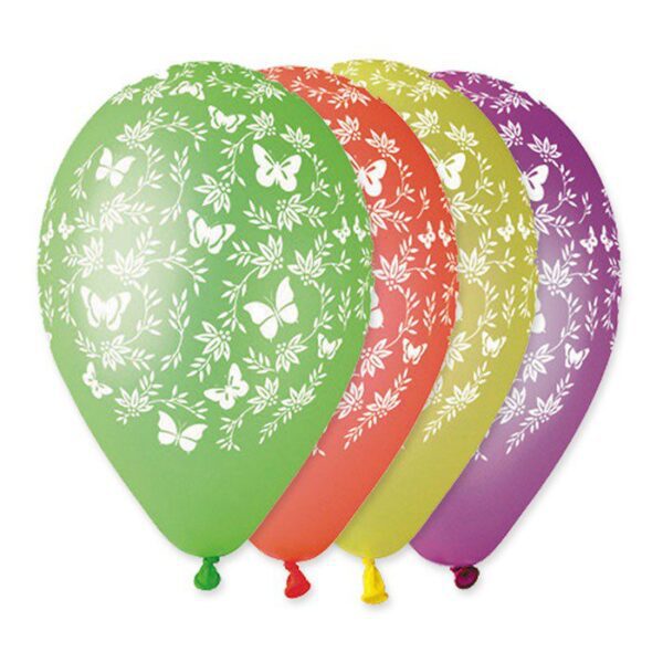 10 Palloncini con Farfalle