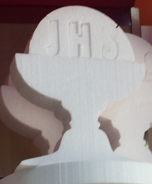 CALICE IN POLISTIROLO 3D con scritta