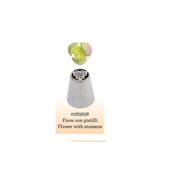 Cornetto Fiore Con Pistilli diretto Decora 0263638 cornetti russi