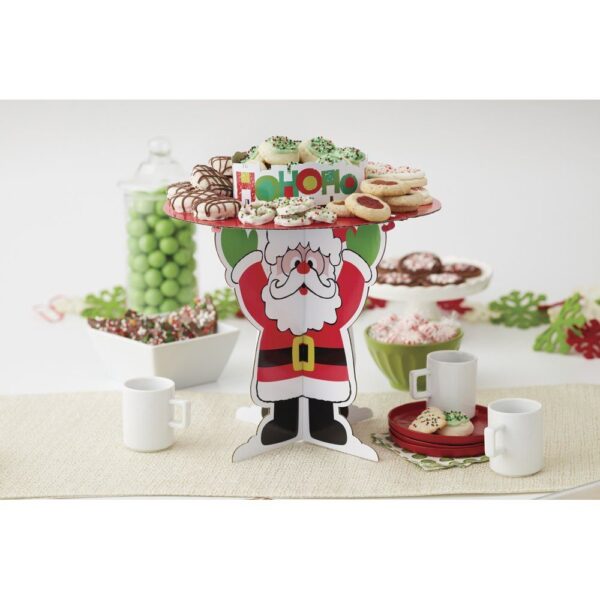 Wilton - Alzata Supporto per biscotti Babbo Natale, multicolore - immagine 2