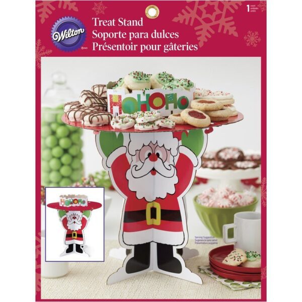 Wilton - Alzata Supporto per biscotti Babbo Natale, multicolore