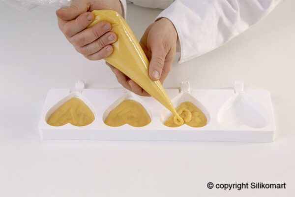 Stampo in silicone cuore su stecco gelati,semifreddi ,san valentino GEL03 Heart-ic - immagine 6