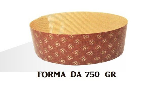 10 x Stampo per PANETTONE 750 gr Basso in Carta Forno Monouso - ideale per Panettoni, Panettone Gastronomico, Canasta