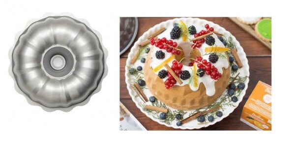 STAMPO CIAMBELLONE PER TORTA BUNDT CAKE ANTIADERENTE DECORA