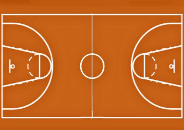 Cialda Per Torta Campo Di Basket 20 x 30 cm