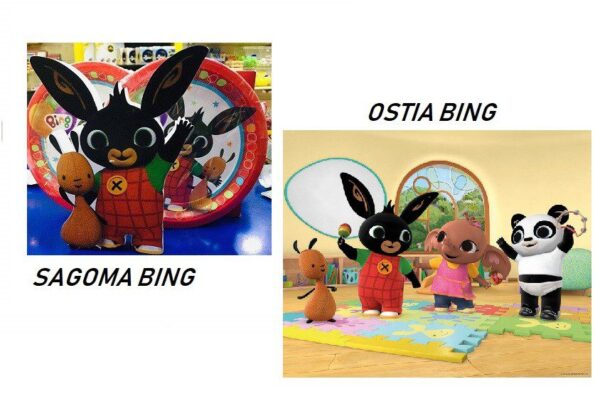 KIT BING CON OSTIA PER TORTA- SAGOMA IN POLISTIROLO