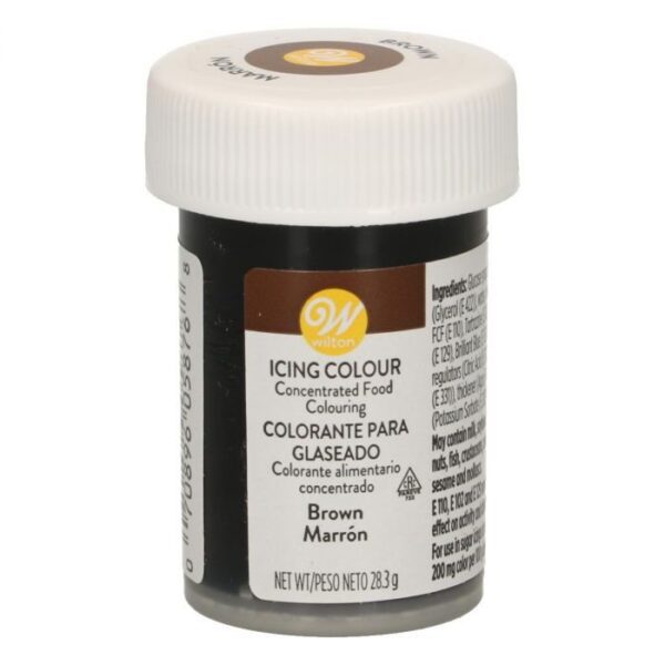 COLORANTE WILTON ALIMENTARE DA 28 GR MARRONE NUOVA FORMULA