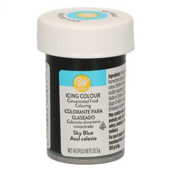 COLORANTE WILTON ALIMENTARE DA 28 GR CELESTE NUOVA FORMULA