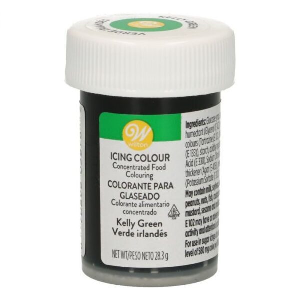 COLORANTE WILTON ALIMENTARE DA 28 GR VERDE KELLY NUOVA FORMULA