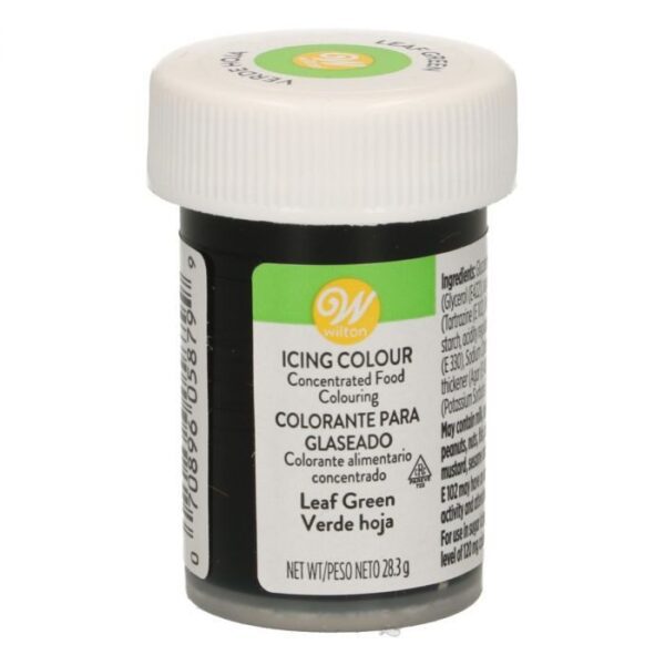 COLORANTE WILTON ALIMENTARE DA 28 GR VERDE FOGLIA NUOVA FORMULA