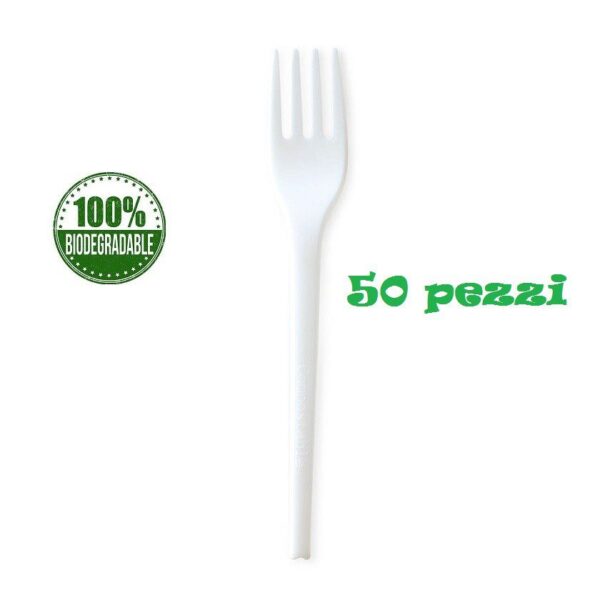 Forchette in CPLA biocellutex 50 pz Biodegradabile compostabile