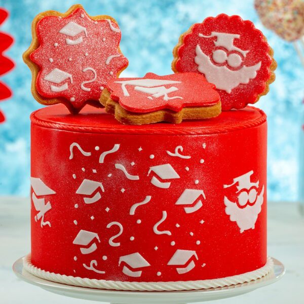 STENCIL PER TORTE LAUREA DECORA - immagine 2