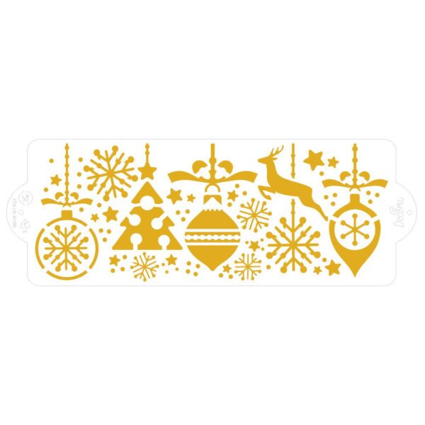 STENCIL PER TORTE DECORI NATALIZI NATALE DECORA