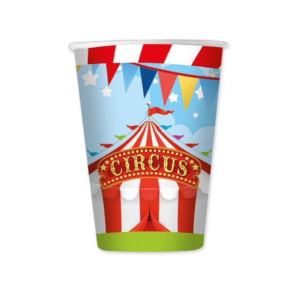 8 Bicchieri 200 cc Circus Party Circo