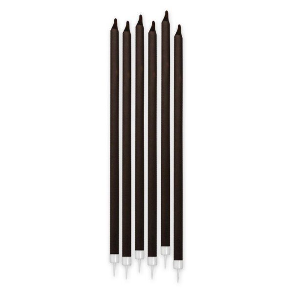 12 Candeline Matite 15 cm Chocolate Marroni