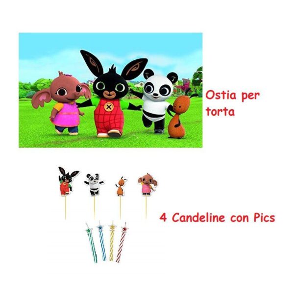 KIT CIALDA PER TORTE CON CANDELINE BING