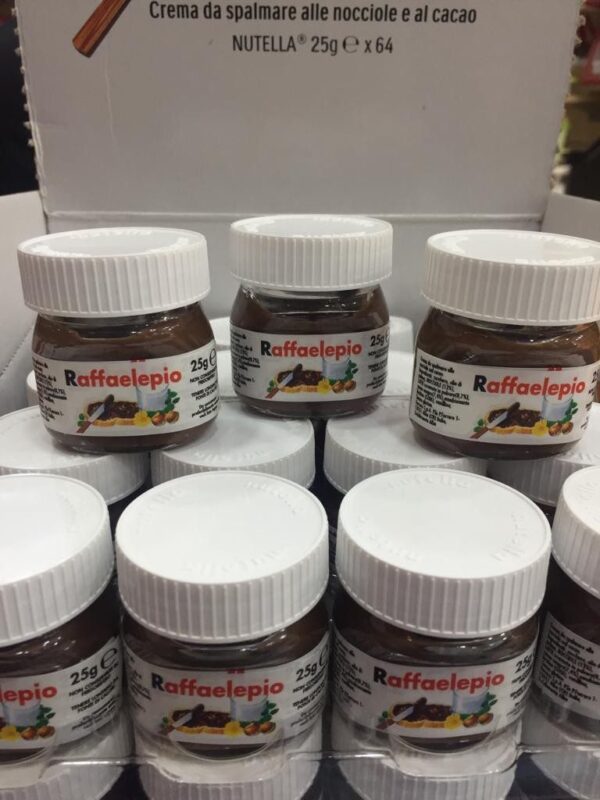 20 BARATTOLINI gr 25 NUTELLA CON BOLLINO PERSONALIZZATO - immagine 3