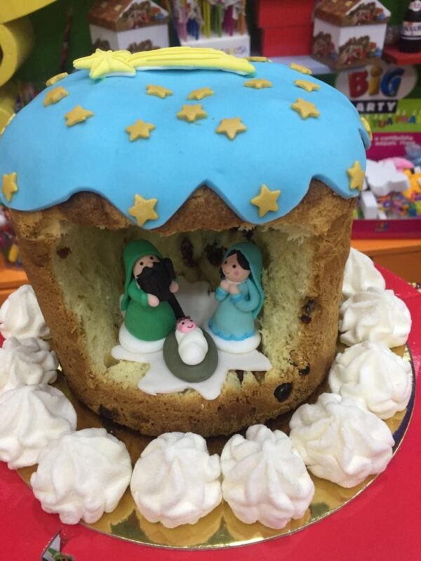 KIT PER PANETTONE DECORATO NOTTE DI NATALE