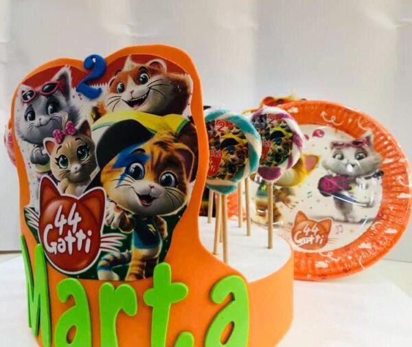 20 LECCA LECCA 44 GATTI  CON ALZATA E BOLLINO PERSONALIZZATO