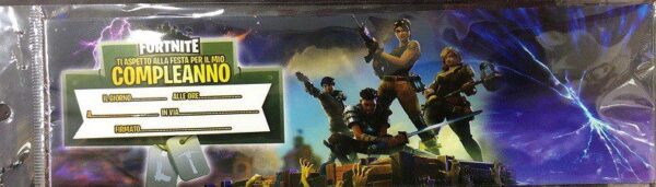 KIT SAGOMA IN POLISTIROLO FORTNITE CON 15 INVITI - immagine 3