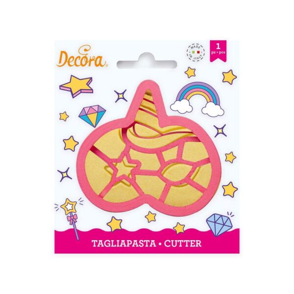 Decora Confezione Tagliapasta Maschera Unicorno Carnevale - immagine 2