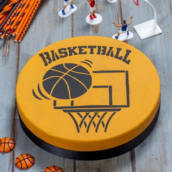 STENCIL PALLONE BASKET DECORA - immagine 2