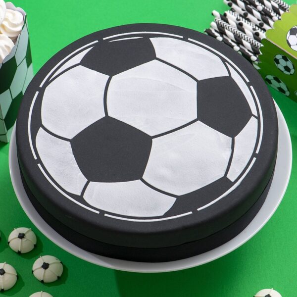 STENCIL PALLONE CALCIO DECORA - immagine 2